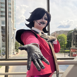 Andy in his Mettaton cosplay